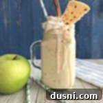 Homemade Dairy Queen Apple Pie Blizzard 17 Side view of the Copycat Dairy Queen Apple Pie Blizzard.