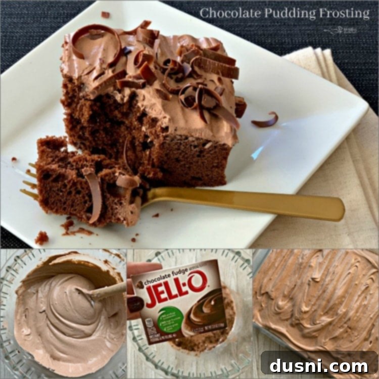 Velvety Chocolate Pudding Frosting 12 Chocolate Pudding Frosting