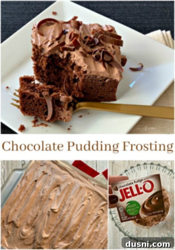 Velvety Chocolate Pudding Frosting 4 Chocolate Pudding Frosting