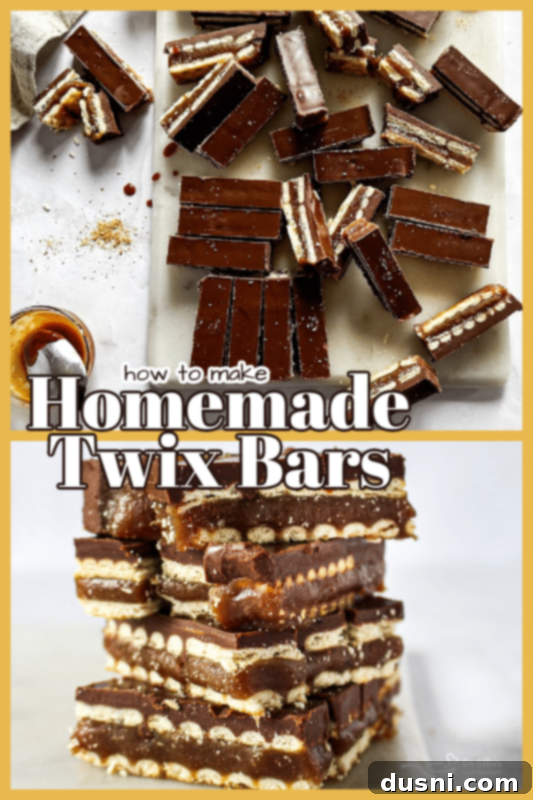 Homemade Caramel Shortbread Chocolate Bars 11 Close up of a Homemade Twix Bar stack