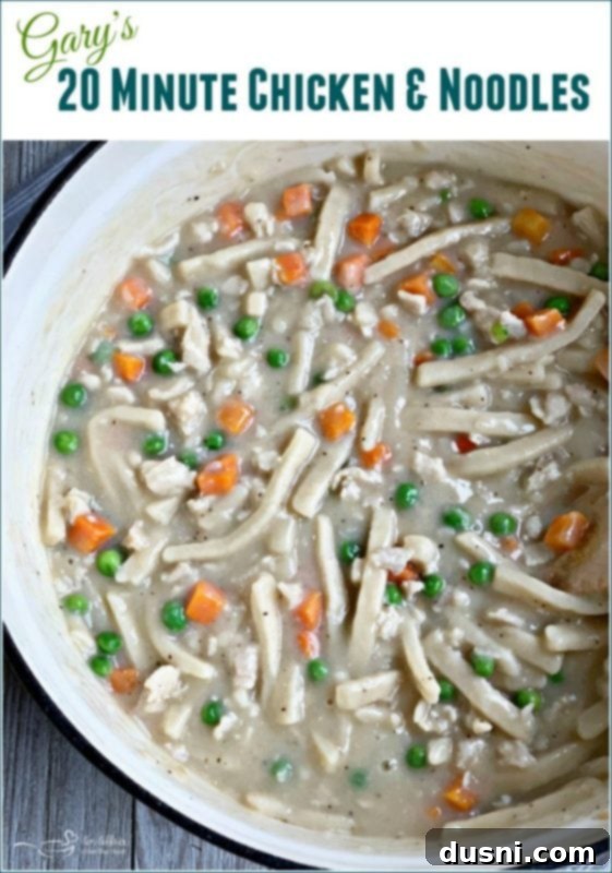 Gary's 20 Minute Chicken & Noodles - An Affair from the Heart