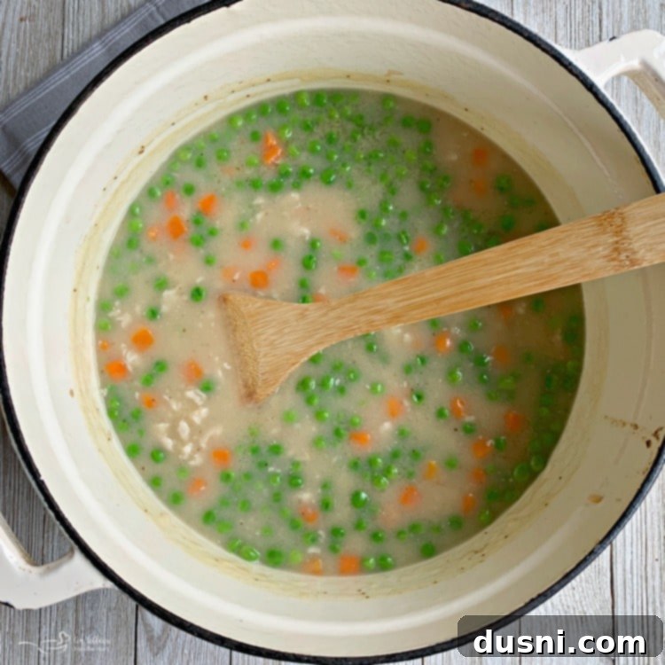 Adding ingredients to chicken for gravy
