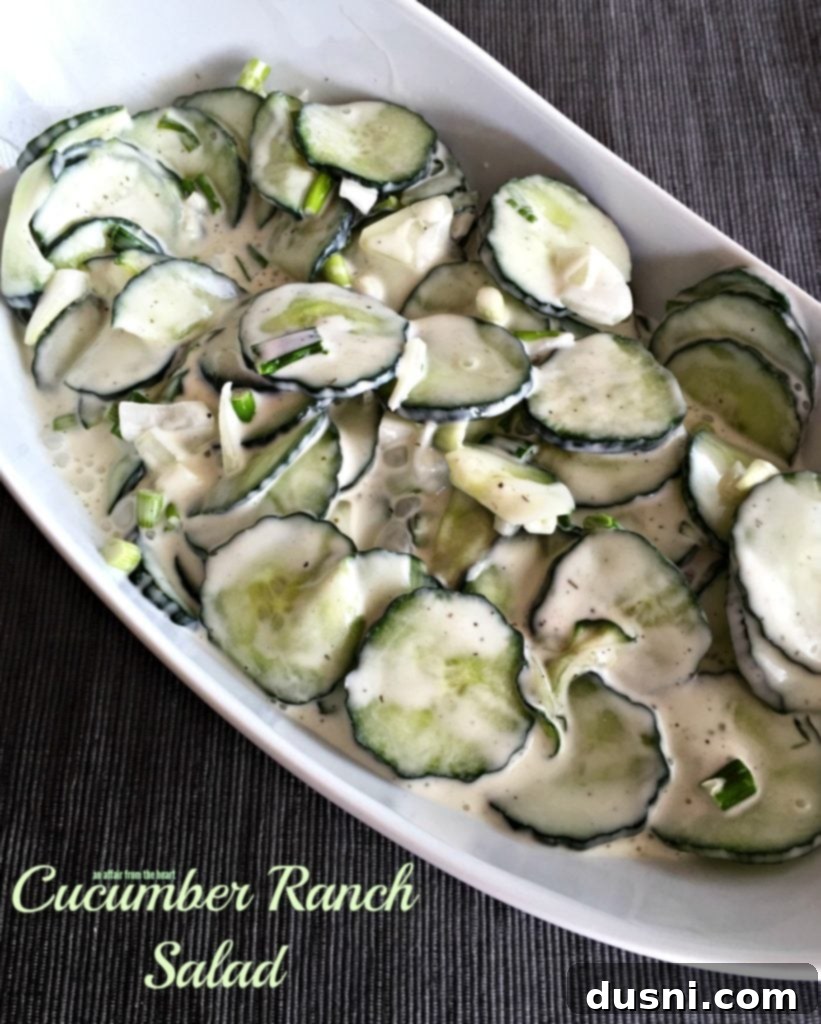 Cucumber Ranch Salad