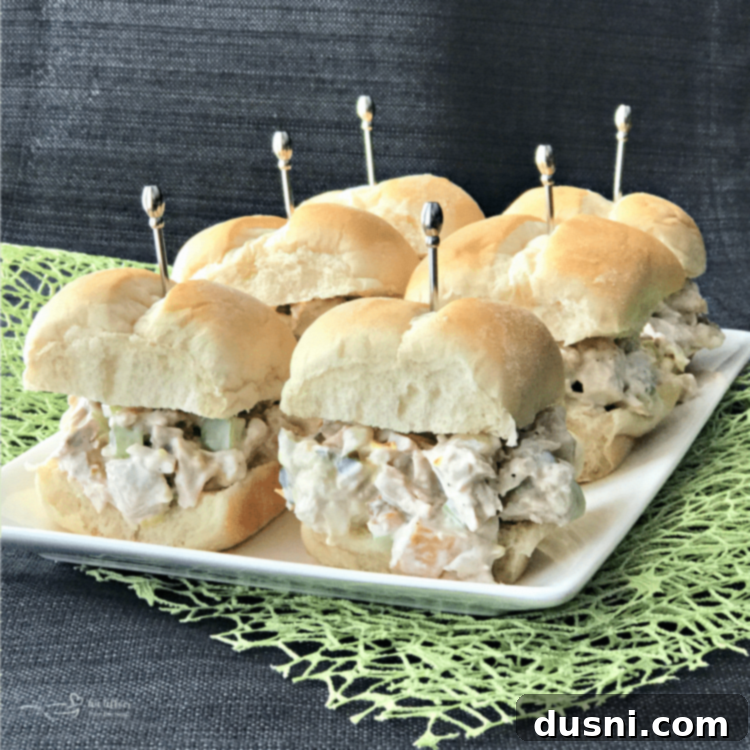 Dainty Turkey Sliders 2 Delicious Leftover Turkey Salad Recipe in a Bowl