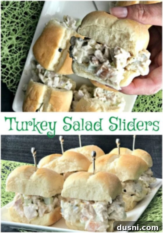 Dainty Turkey Sliders 3 Homemade Turkey Salad Sliders on a Plate with a Side of Chips
