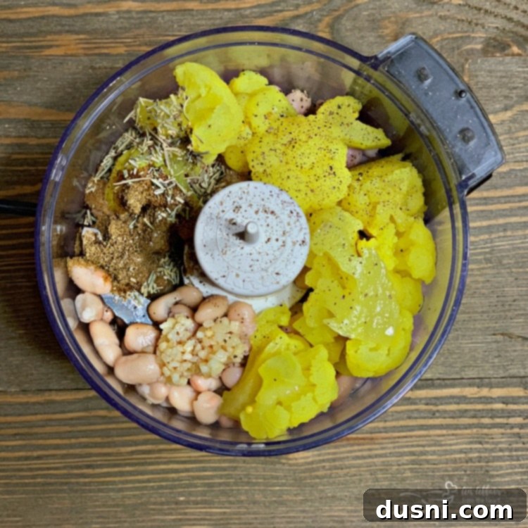 Sun-Kissed Mezze Platter with Creamy Cauliflower Hummus 7 Ingredients for Mediterranean Cauliflower Hummus laid out