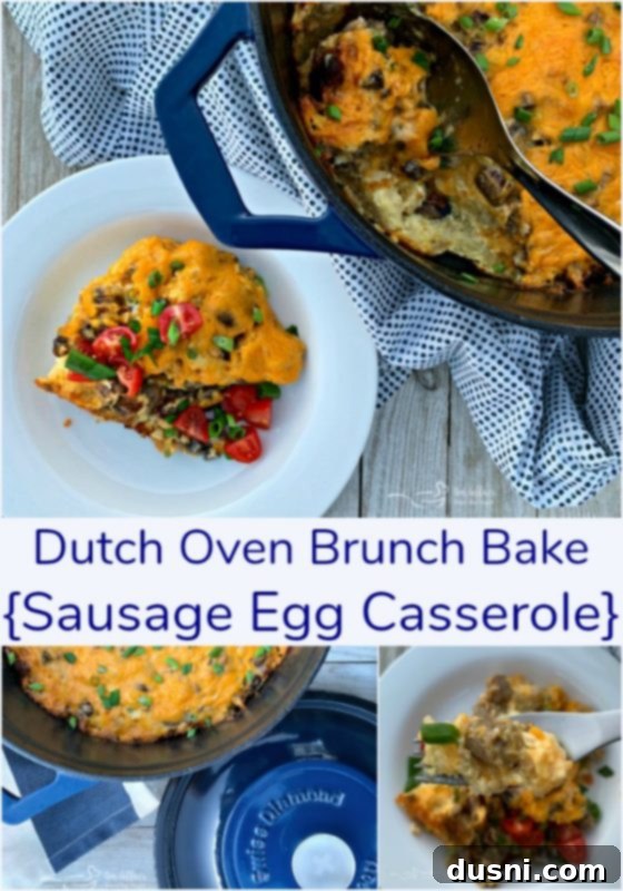 Hearty Dutch Oven Brunch Casserole 4 Overnight Dutch Oven Breakfast Casserole