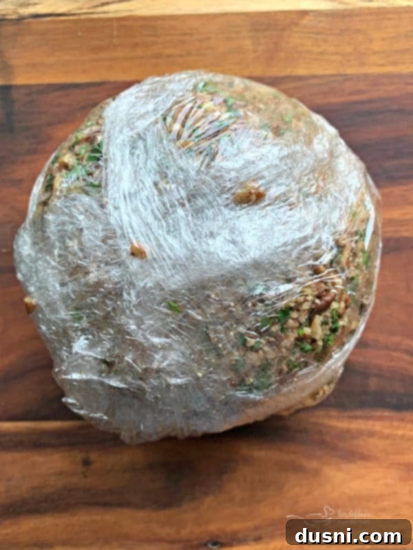 Reuben Cheese Ball Wrapped