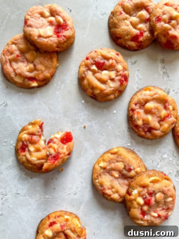 Luscious White Chocolate Cherry Cookies 14 Ingredients for White Chocolate Cherry Cookies