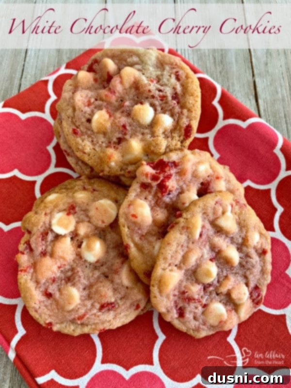 Luscious White Chocolate Cherry Cookies 15 White Chocolate Cherry Cookies - An Affair from the Heart