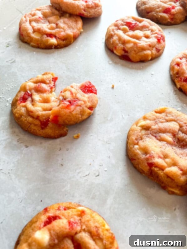 Luscious White Chocolate Cherry Cookies 7 Ingredients for White Chocolate Cherry Cookies being mixed