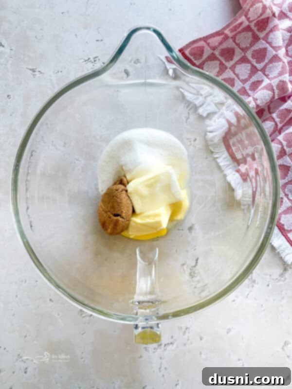 Luscious White Chocolate Cherry Cookies 8 Mixing butter, sugars, egg, and almond extract in a large bowl