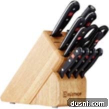 Wusthof Gourmet 12 Piece Knife Set with block.