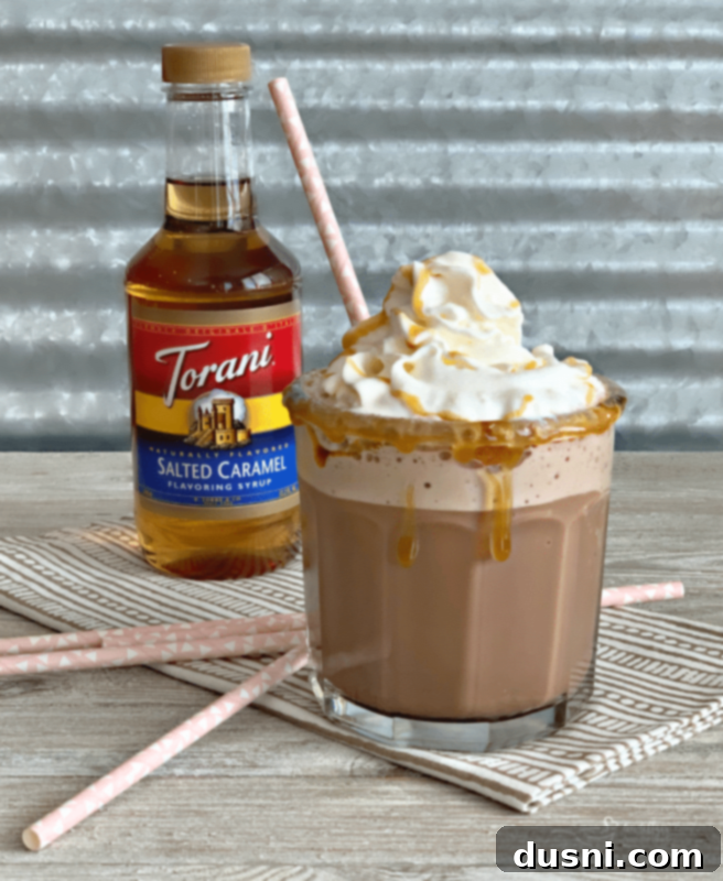 Salted Caramel Mocha Smoothie with Torani Syrup
