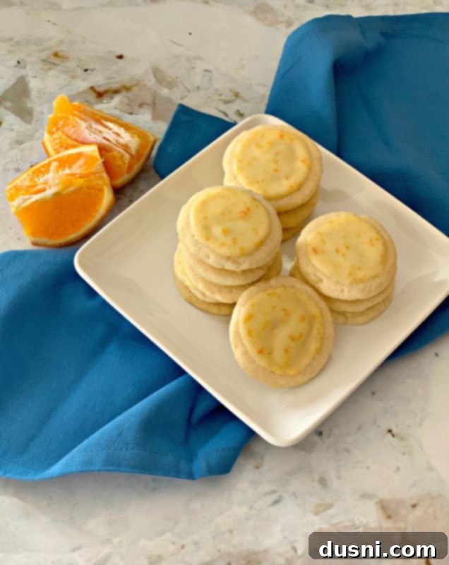 Velvet Orange Dream Cookies 8 Beautifully glazed Orange Meltaway Cookies