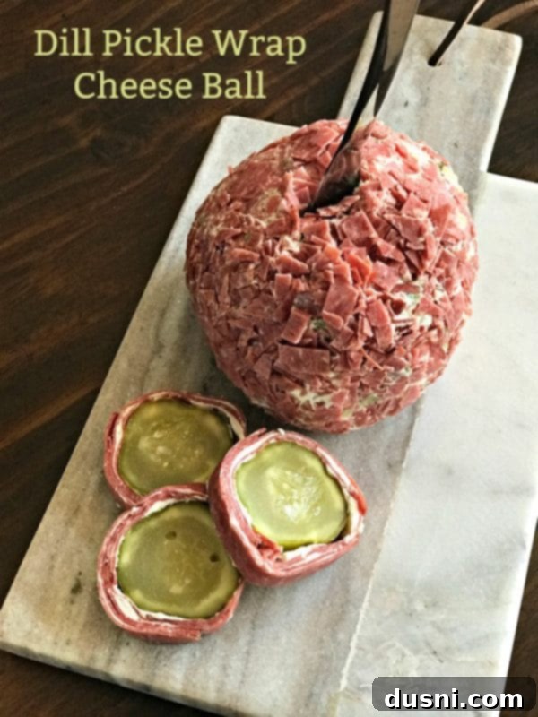 Zesty Dill Pickle Cheese Ball 10 Dill Pickle Wrap Cheese Ball