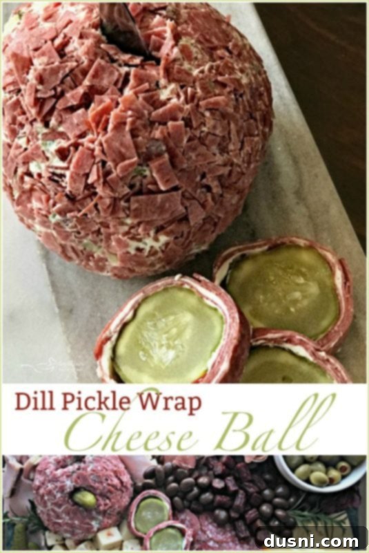 Zesty Dill Pickle Cheese Ball 3 Dill Pickle Wrap Cheese Ball
