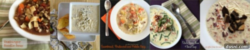 A banner showcasing 'BEST SOUP RECIPES EVER' from the curated collection