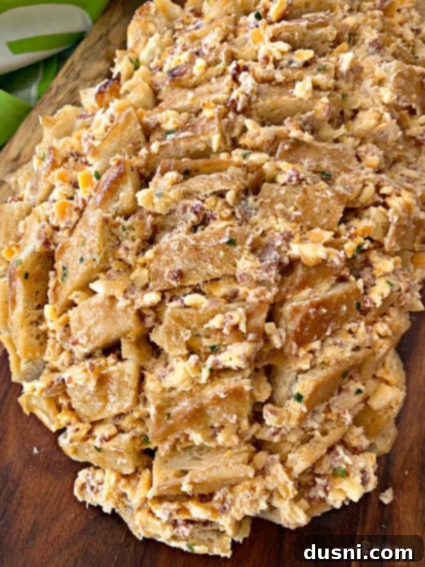 Dorothy's Cheesy Bacon Pull Apart Bread