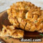 Close up of Dorothy's Cheesy Bacon Pull-Apart Bread