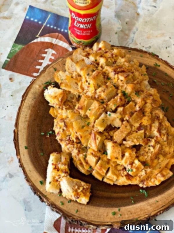 Dorothy's Cheesy Bacon Pull-Apart Bread