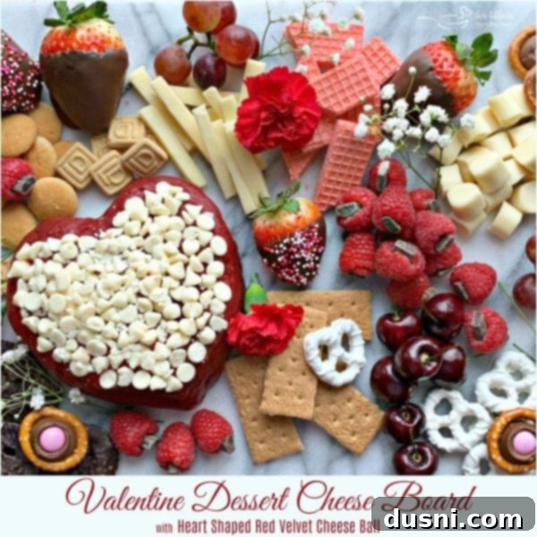 Valentine Dessert Cheese Board 