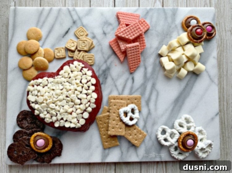 Valentine Dessert Cheese Board 