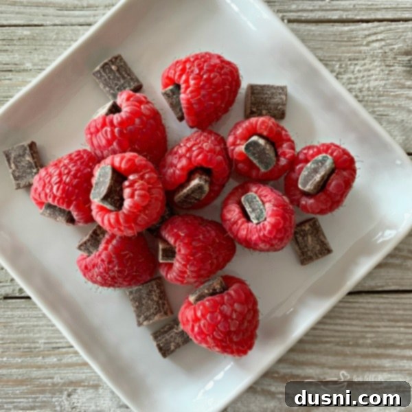 Chocolate Filled Raspberries