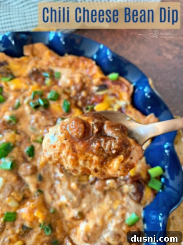 Baked Chili Cheese Bean Dip