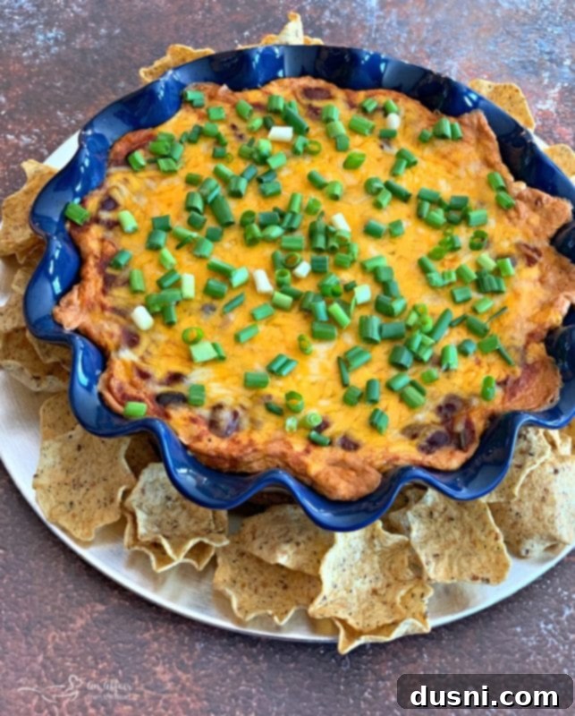 Baked Chili Cheese Bean Dip