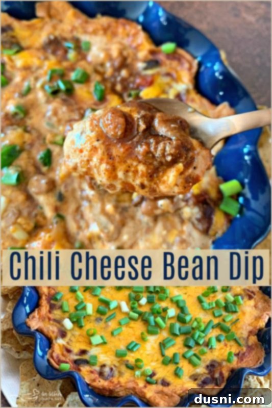 Baked Chili Cheese Bean Dip