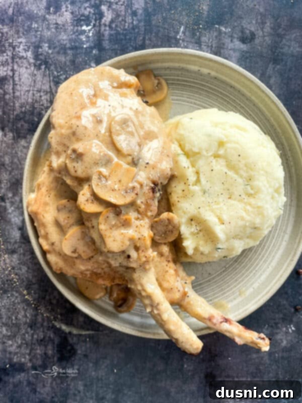Mushroom Gravy Pork Chops 11 img 135 10