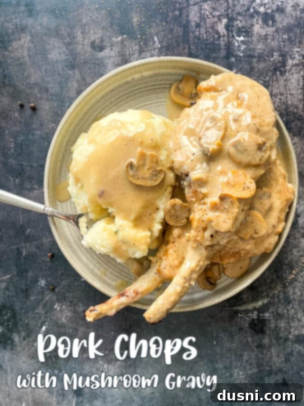 Mushroom Gravy Pork Chops 13 img 135 12
