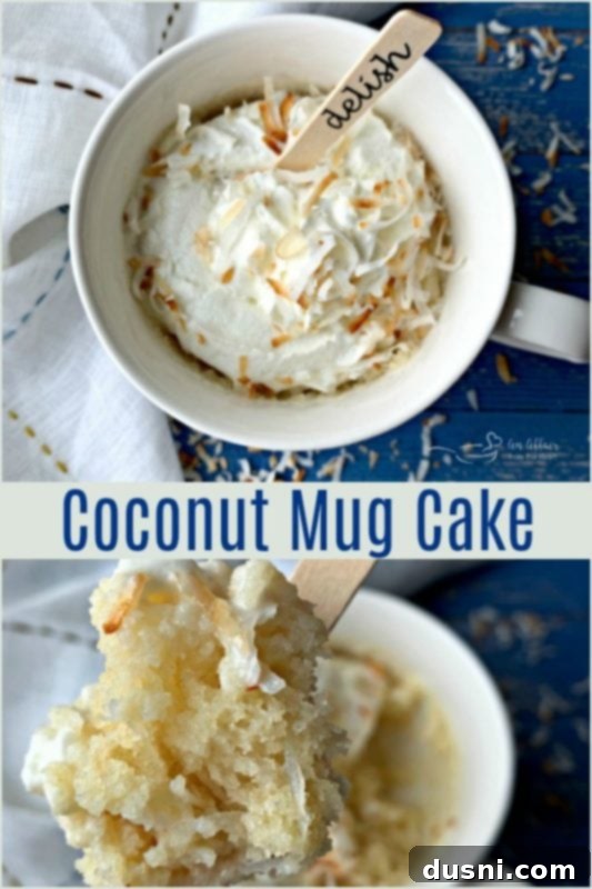 Tropical Coconut Mug Delight 3 Coconut Mug Cake - An Affair from the Heart