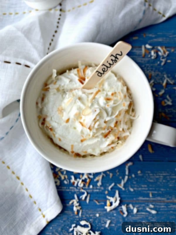 Tropical Coconut Mug Delight 5 Coconut Mug Cake