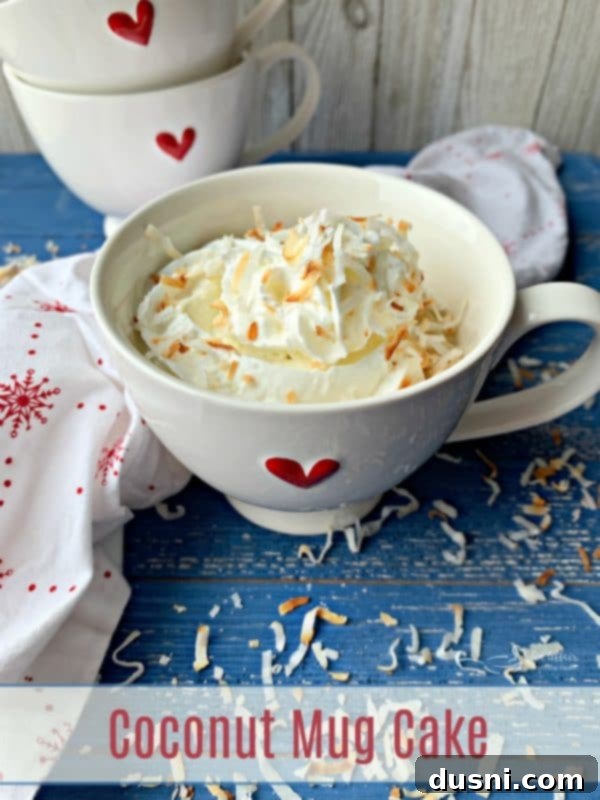 Tropical Coconut Mug Delight 9 Coconut Mug Cake hero shot