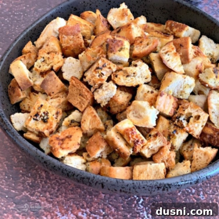 Make Homemade Croutons from leftover bread