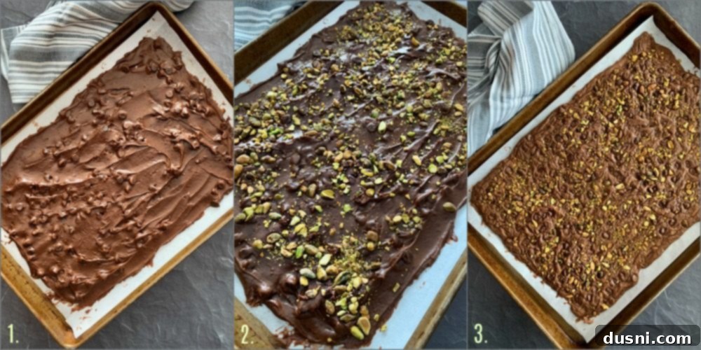 Easy Brownie Bark with Pistachios
