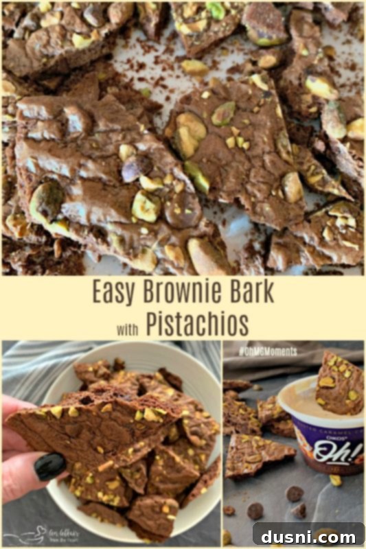 Easy Brownie Bark with Pistachios - An Affair from the Heart