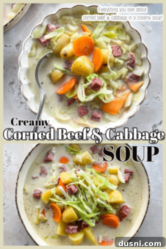 Corned Beef and Cabbage Comfort Soup 11 Creamy Corned Beef & Cabbage Soup
