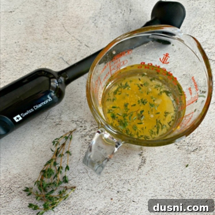 Bright Greens with Zesty Lemon Thyme Vinaigrette 7 Lemon Thyme Vinaigrette