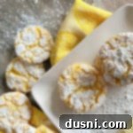 lemon cake cookies aka lemon crinkles and lemon whippersnappers