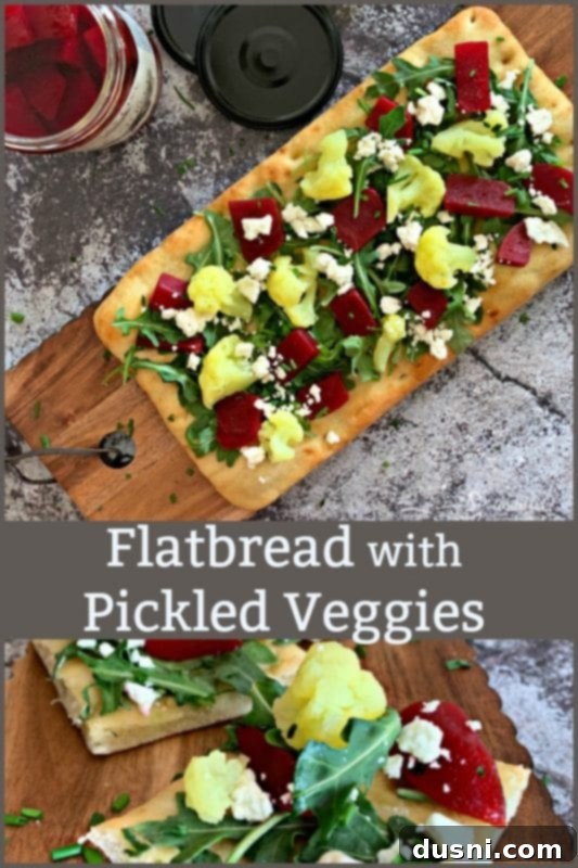 Flatbread with Pickled Veggies