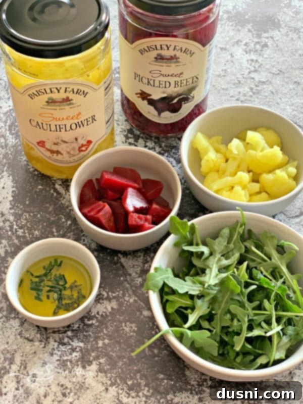 Flatbread with Pickled Veggies