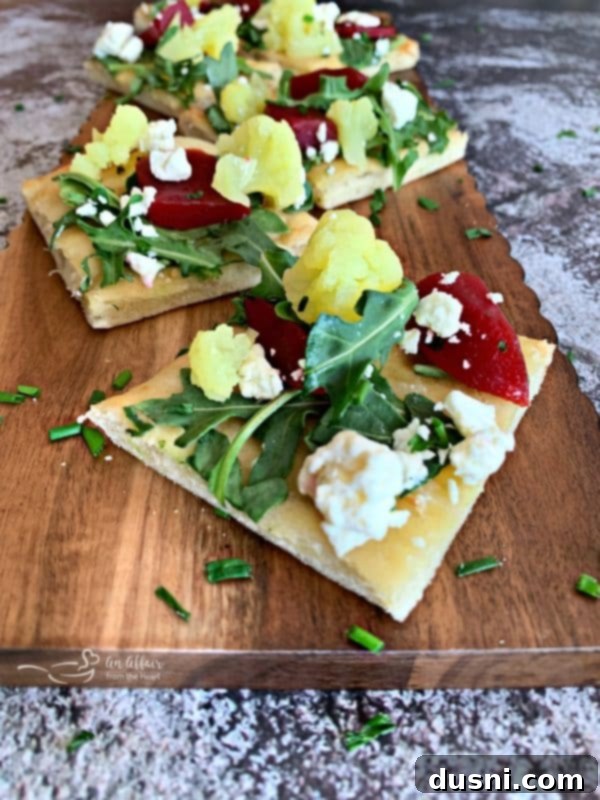 Flatbread with Pickled Veggies