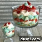 Red, White, and Blue Strawberry Shortcake Extravaganza 9 side view of Red, White and Blue Strawberry Shortcake Trifle