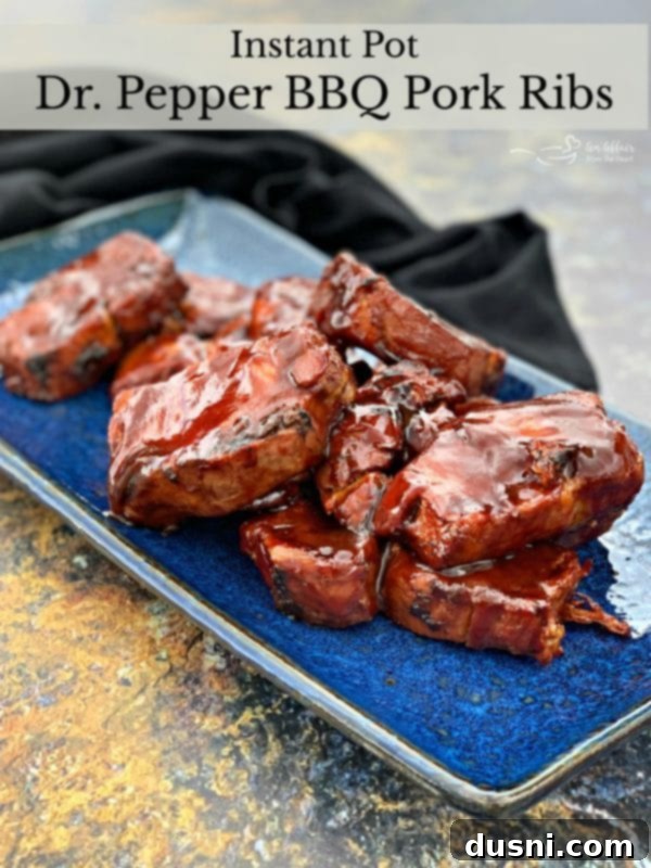 Instant Pot Dr. Pepper BBQ Pork Ribs