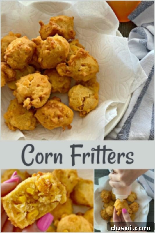 An array of corn fritters arranged artfully on a serving dish.