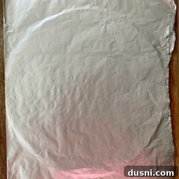 Crispy Air Fryer Taco Salad Bowls 6 Air Fryer Taco Salad Bowls prep step 2: covering with foil