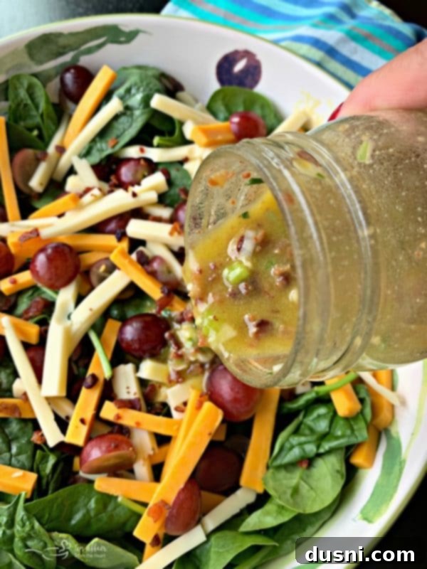 Silverglade Spinach Salad - Bacon Dijon Dressing